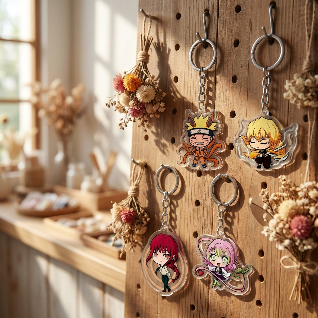 Featuring cute keychains and accessories from Sam's Sakurapetals