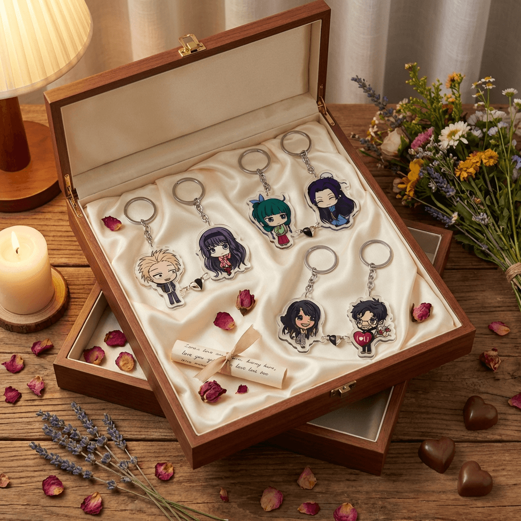 Anime couple gift hamper with curated keepsakes, perfect anime gifts for couples and anniversaries