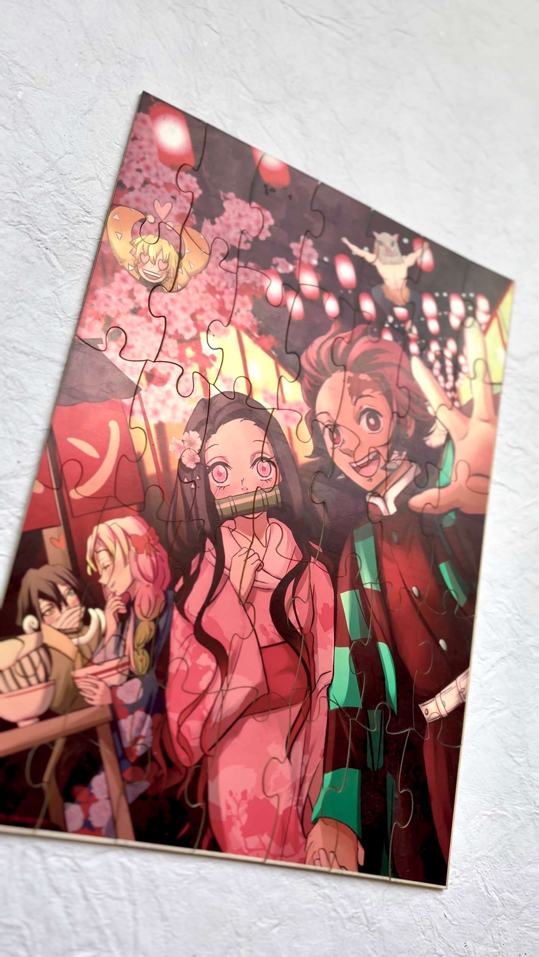 Anime Puzzle Lantern Glow – A4 35-piece festival night fanart puzzle