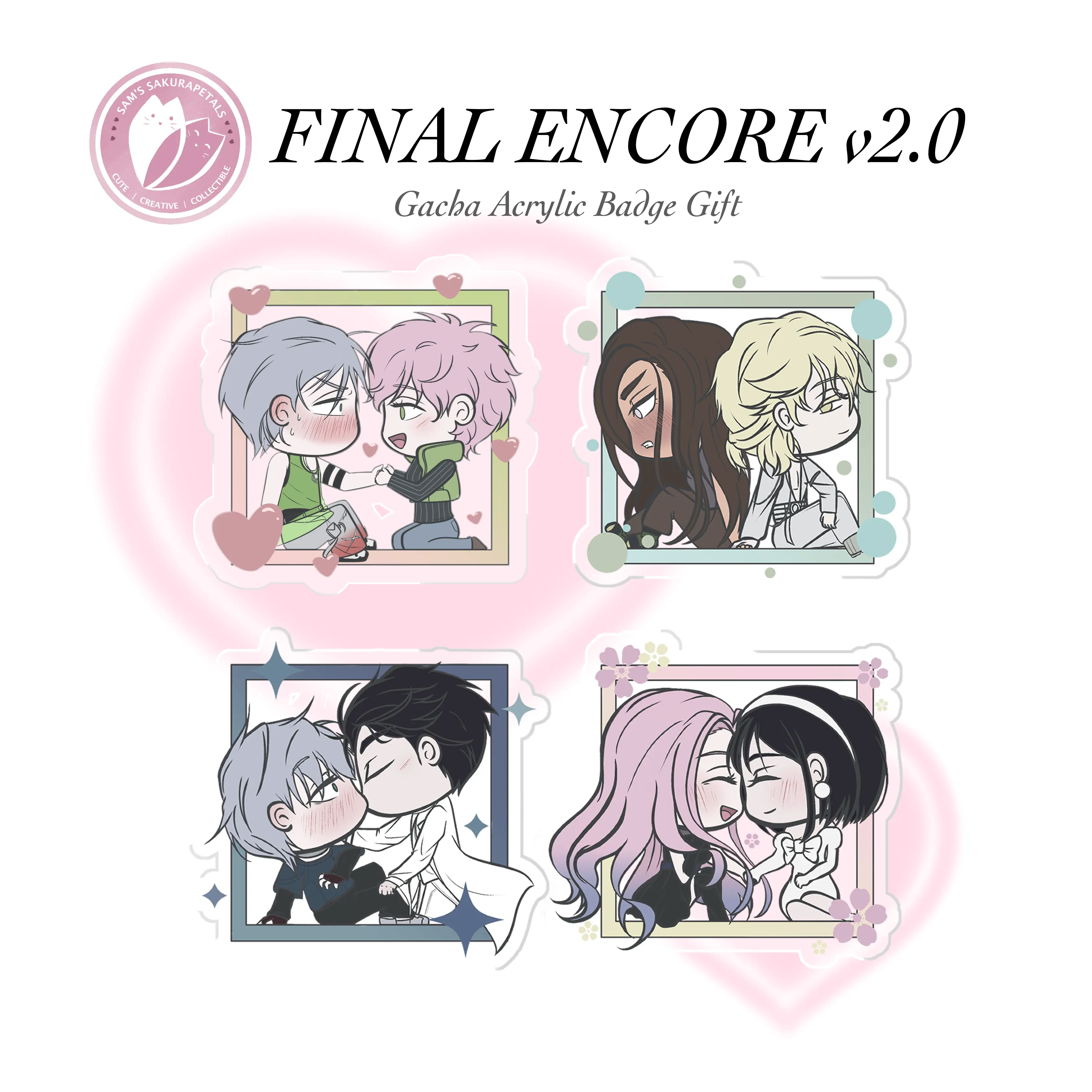 Anime Badge - Final Encore Gacha Acrylic Badge Gift v2.0