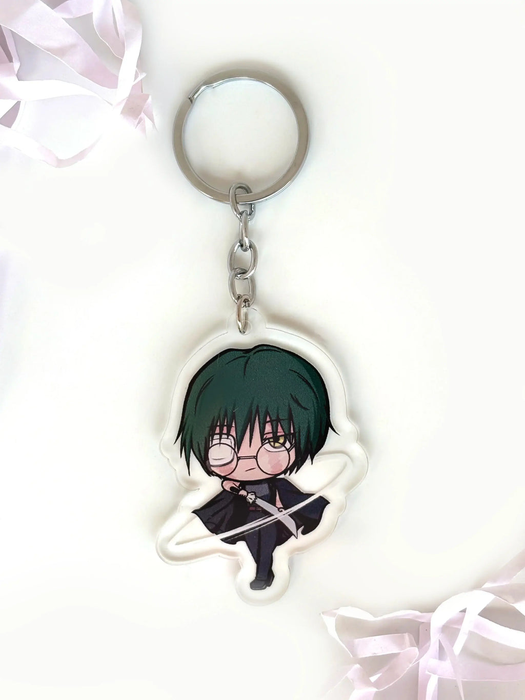 Anime keychain featuring Maki from Jujutsu Kaisen