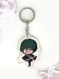Anime keychain featuring Maki from Jujutsu Kaisen