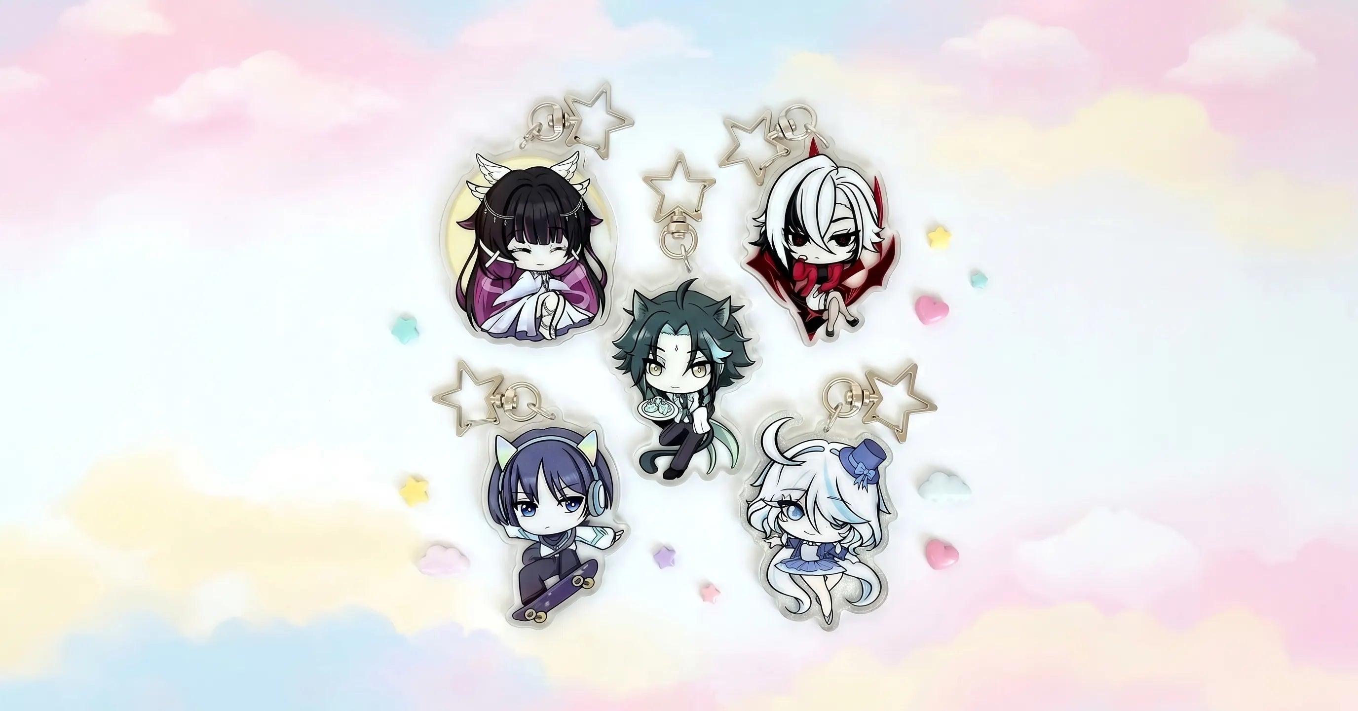 Hand-Drawn Anime Merch & Custom Keychains | Sam's Sakurapetals