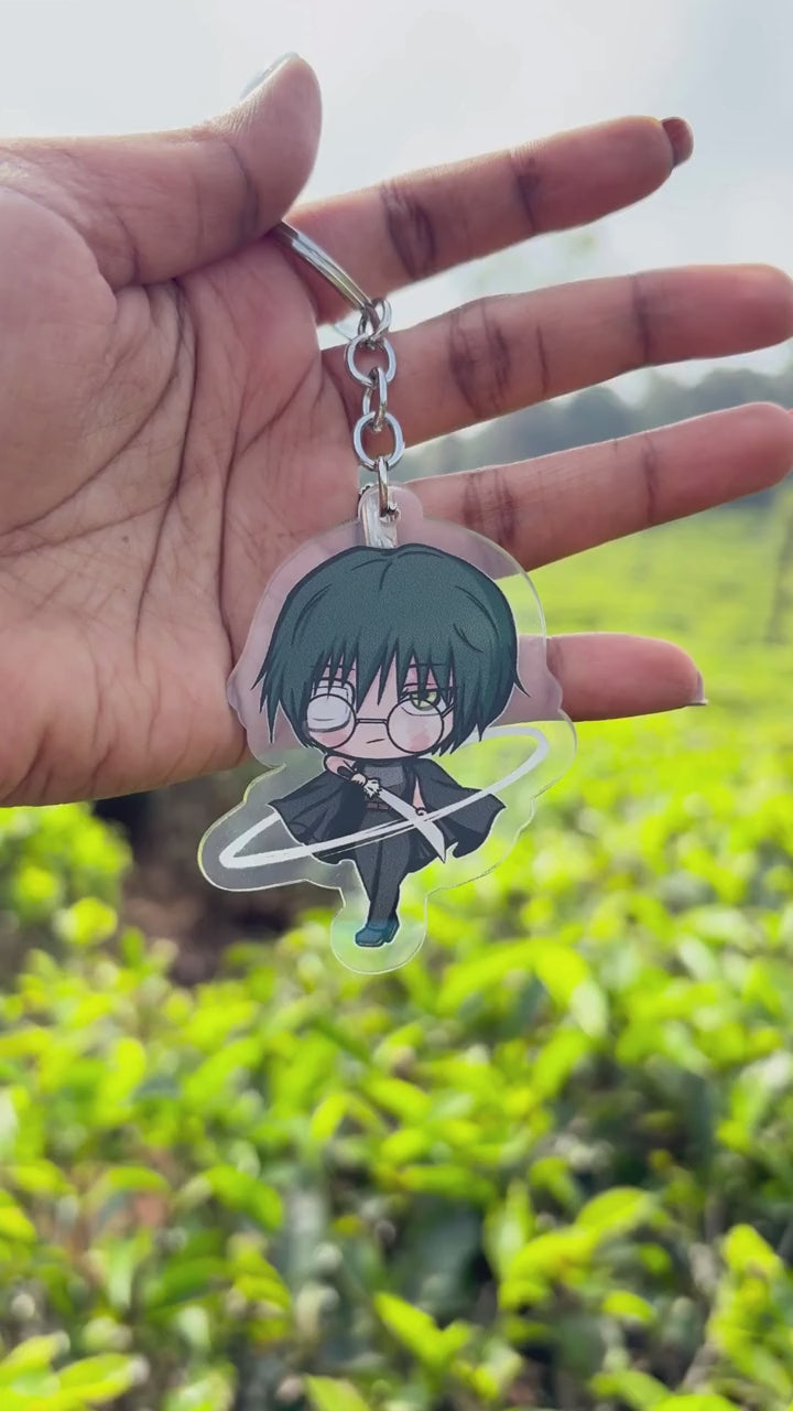 Anime Keychain – Fearless Aura Acrylic Charm Gift