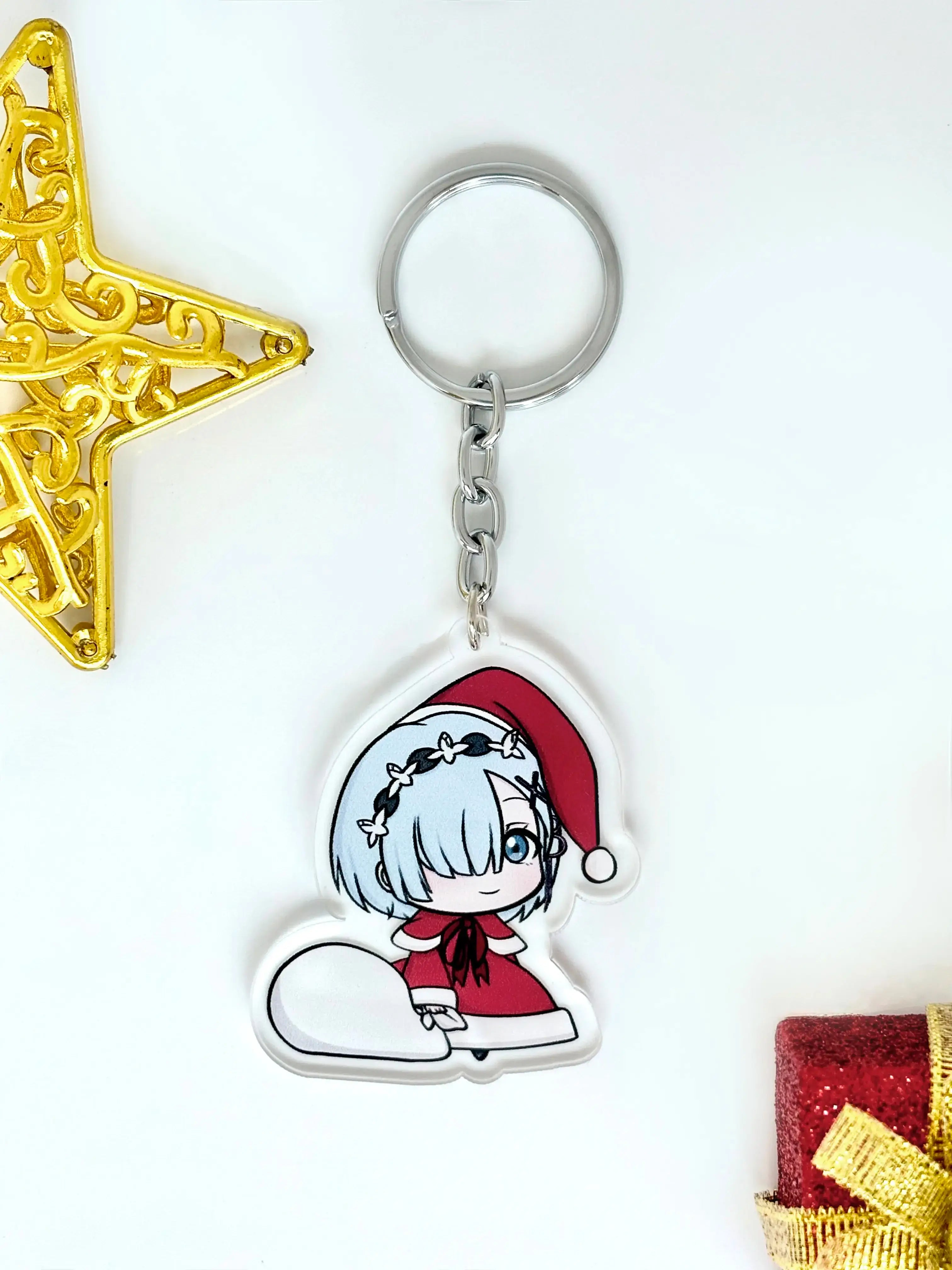 Rem Padoru anime charm in a cute holiday style