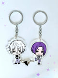 Anime Duo keychain of Reo Nagi from Blue Lock as a couple keychain