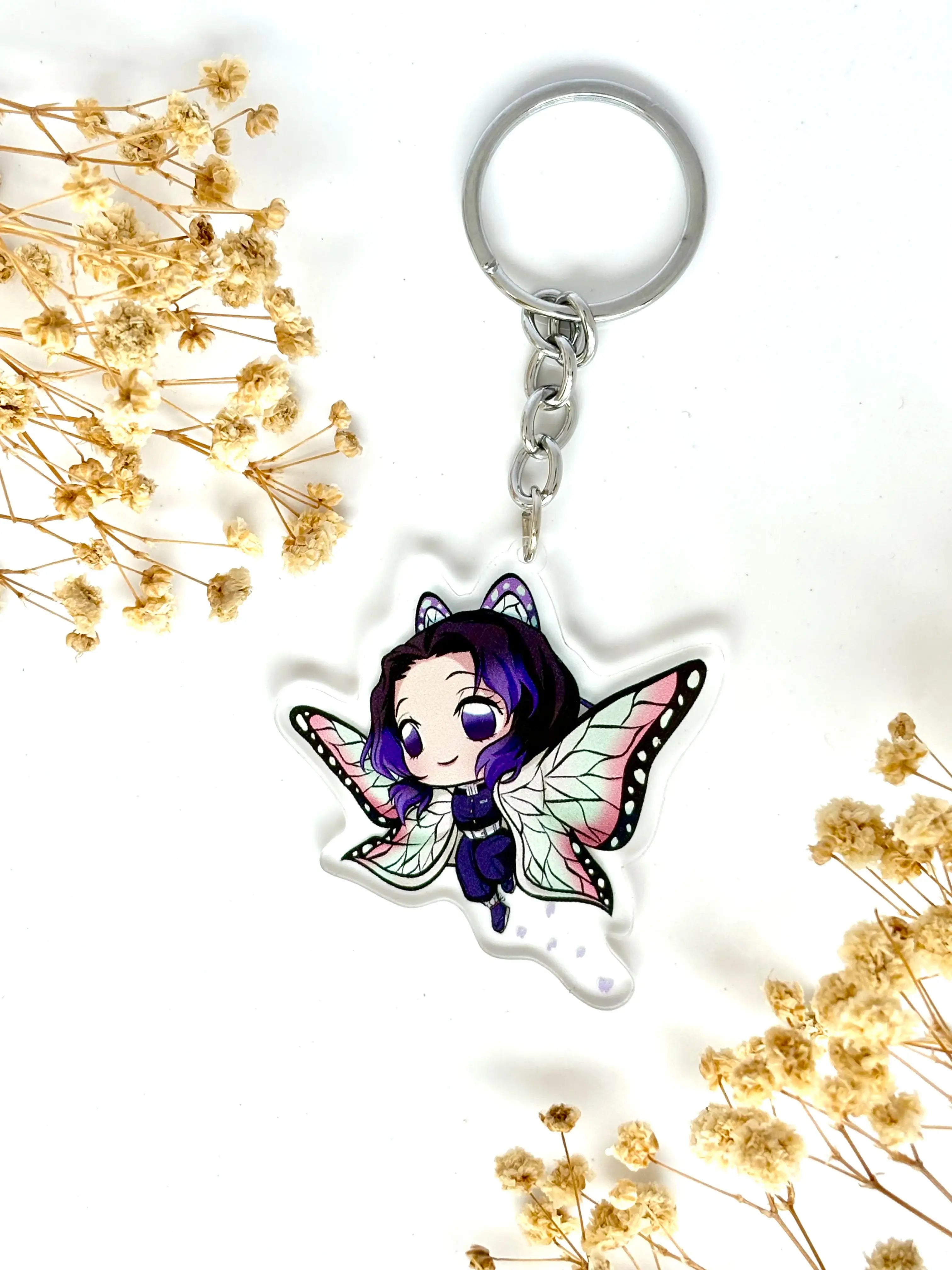 Shinobu Kocho acrylic keychain Demon Slayer fan merch